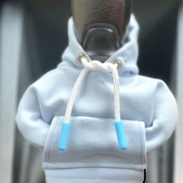Växelspakshuva Hoodie Sweatshirt VIT white