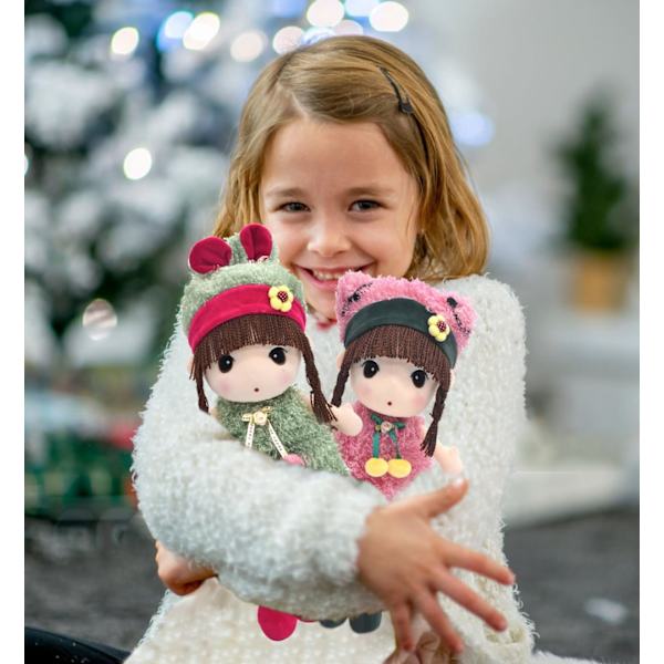 HWD Kawaii 17 tuuman pehmolelu tyttö nukke, hyvä lahja lapsille ja vauvoille. (Pinkki)