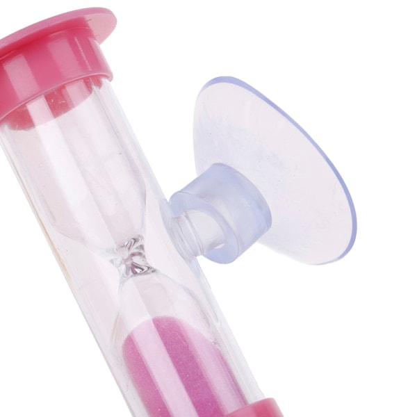 Tannbørste-svingbar sandklokke 2/3 minutter dusjtimer barn mini - Rosa Pink 2 minutes