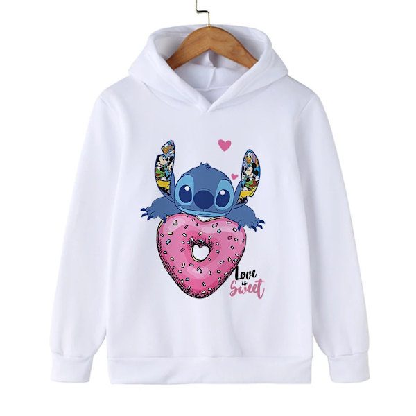 Y2k Anime Stitch Huppari Lapset Piirretty Vaatteet Lapset Tyttö Poika Lilo ja Stitch Paita Manga Huppari Vauva Rentti Paita 59001