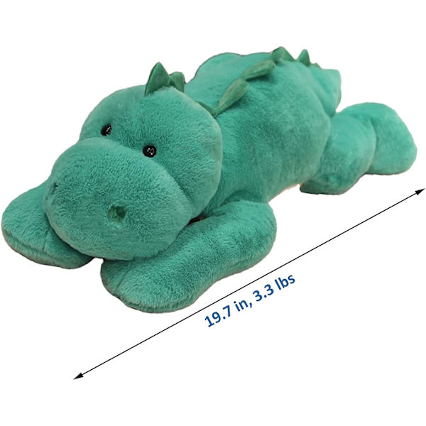 19,7 tum 3,3 pund viktad dinosaurie plysch söt dinosaurie gosedjur leksak viktad plysch kudde vuxna pojkar och flickor