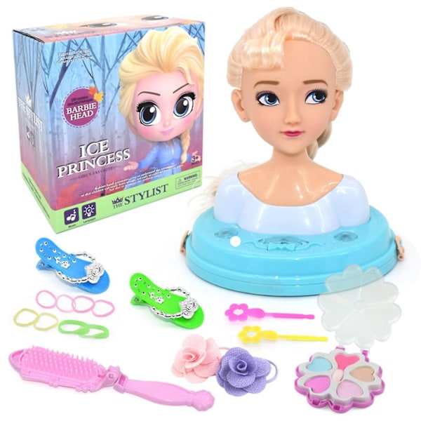 Barbie dukke Prinsesse Elsa, Is og Sne Eventyr Elsa halv krop dukke med tilbehør Els Standard configuration Elsa