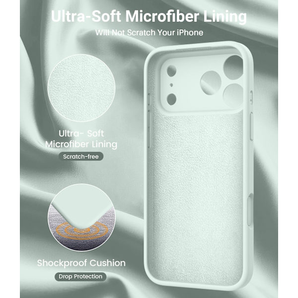 Mintgrøn Magsafe-kompatibelt cover til iPhone 17 Pro Max iPhone 17 Pro Max iPhone 17 Pro Max vert menthe