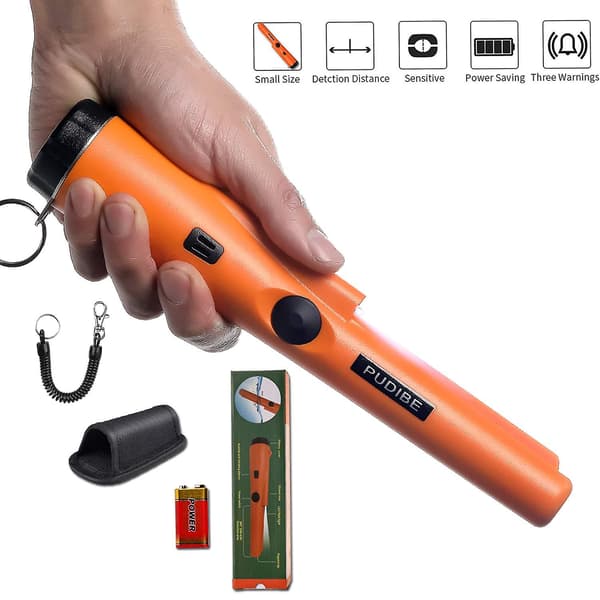Vandtæt metaldetektor pinpointer inklusive et 9v batteri, 360search
