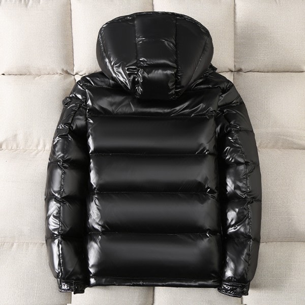 Light leather winter jacket men women waterproof warm coat black black M