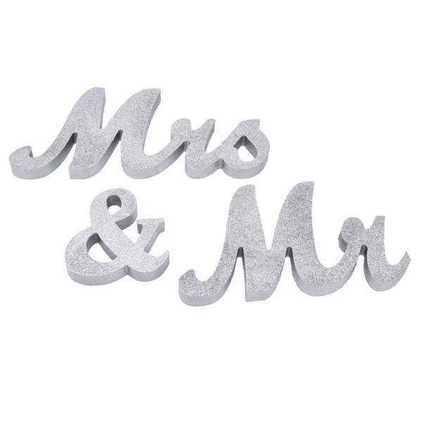 Mrs. Sign Bryllupsborddekorasjoner Engelsk Letter Ornament