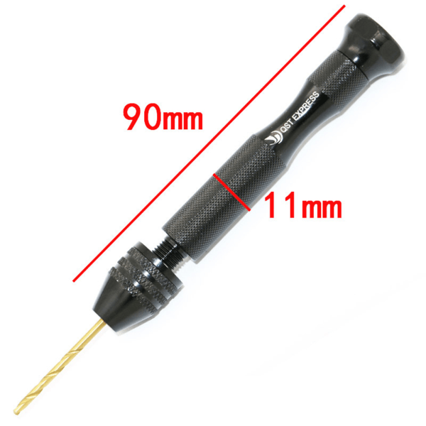 11x/ Sett Hand Drills Twist Drill Drilling Jewelers Maker Hobby black