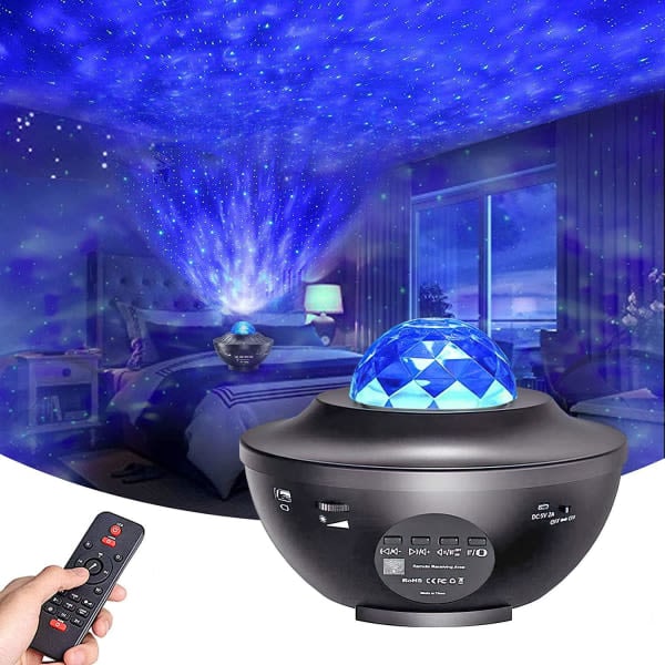 Star projector with Bluetooth speaker - Your own multi-coloured galaxy light