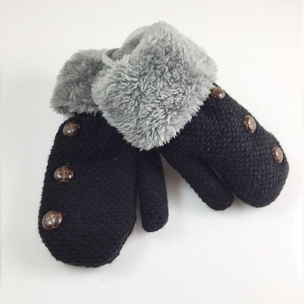 Vinterstickade handskar för barn, handskar för toddler