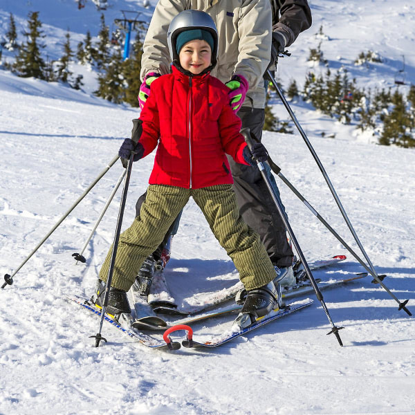 Nem kile-skitræningshjælpemiddel Skispidsforbindelse Snowboardforbindelse Elasticitet Spidsklemmer Hud Begynder Essentials (Tilfældig farve)