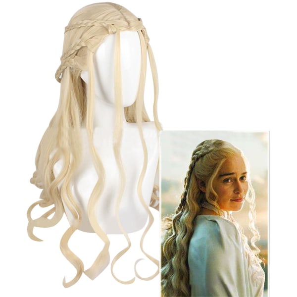 Iminfit Game Of Thrones Cosplay Parykker Daenerys Targaryen Parykk Halloween Cosplay Grey