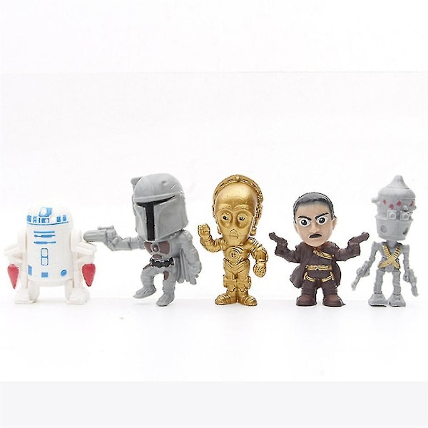 14 kpl Star Wars Minihahmosetti, Hahmokoriste, Kakku- ja muffinssikoristeet, Lastenjuhlatarvikkeet