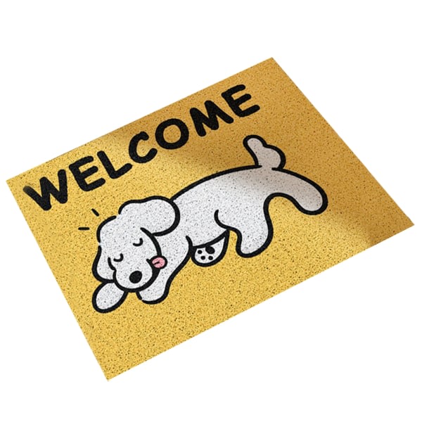 Door Mat Cute Cartoon Dog Pattern Anti Slip Mud Scratching