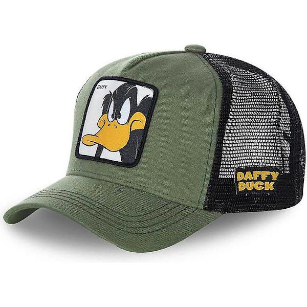 Tegneseriekanin-and baseballkasket anime sommer mesh kasket amerikansk trucker hat solskærm Grøn and
