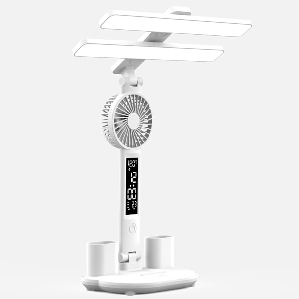 Ögonskyddande LED-skrivbordslampa, studentrums touch-dimning laddning, studier, barns sovrum sängbordslampa present