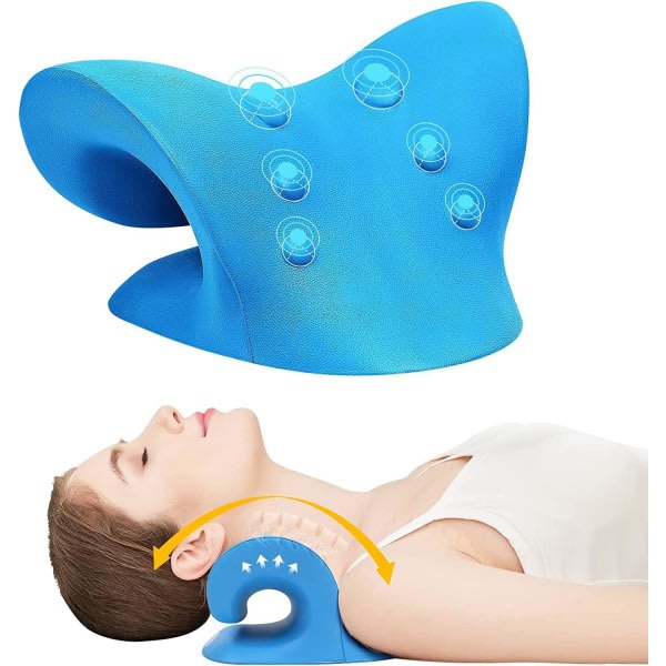 Neck stretcher neck stretcher neck stretch nakke pude blå