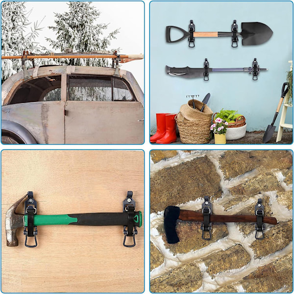 1/2/3 2-pack/parti Fäste för takräcketillbehör Väggfäste Svart Black 1Set
