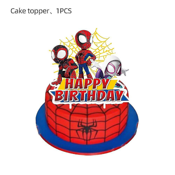 Spidey og hans Fantastiske Venner 12 Tommer Latex Balloner Spiderman Fødselsdagsfest Dekorationer Til Børn Baby Shower Fest Tilbehør As picture-MIX-12pcs