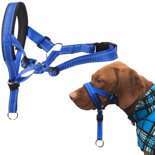 Dog halter with padded fabric, collar for dogs