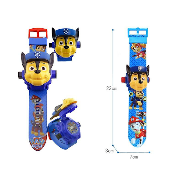 Paw Patrol Projektionsdigitalklocka 24 Stilar Projektionsklocka A-9019