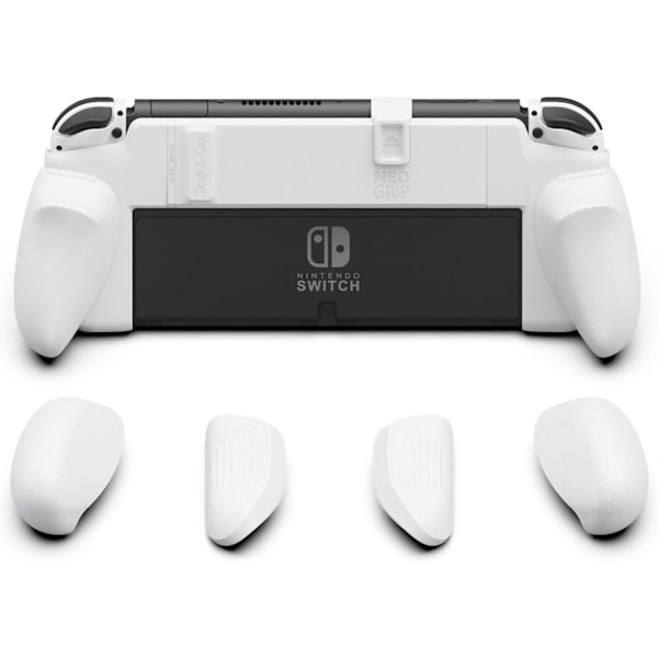 Skull & Co. NeoGrip: Ett ergonomiskt grepp med hårt skal och utbytbara grepp [passar alla handstorlekar] White