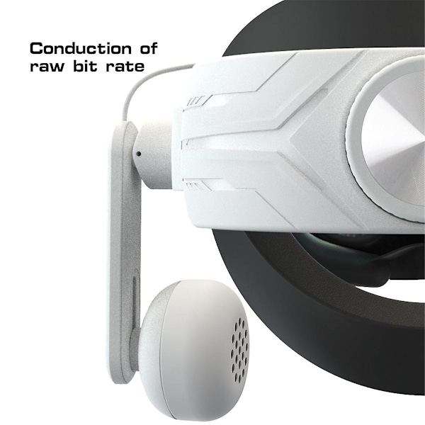 Passar till Meta Quest3 Tillbehör Headset Quest2 Headset Högkvalitativa Högtalare VR-Tillbehör White