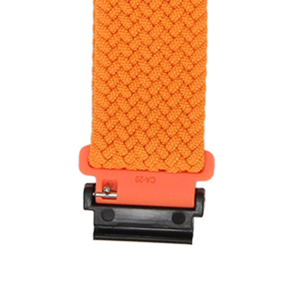 Klockarmband vävd nylon storlek justerbart klockarmband klockarmband för Garmin Fenix 7S 6S 5S orange