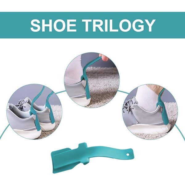 6 stk Skohorn Lazy Shoes Helper Slider Easy On Shoes Plast Shoehorn,Slider Handed Shoe Horn