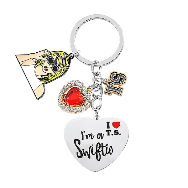 Taylor Swift nøkkelring Merchandise I'm A Swiftie I Love Ts nøkkelring Gaver til fans Kvinner Jenter A