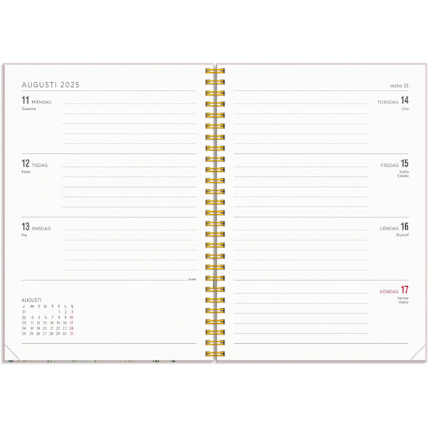 Kalender 2025 Senator A5 Story blomma