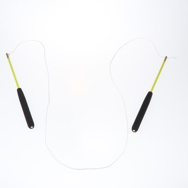 1/2/3 jongleringslegetøj Triple Layer Light Diabolo med håndtag & hvid 13cm 1 stk.