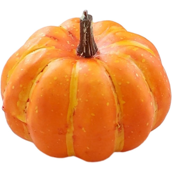 Mini keinotekoinen Halloween-kurpitsa sisustus simuloitu vihannes Light orange 1
