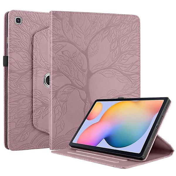 Nytt Samsung roterande fodral för Galaxy Tab S6 Lite 2022/2020 10,4 tum SM-P610/P613/P615/P619-360 Degr-WELLNGS Light pink