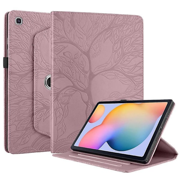 Nytt Samsung roterende deksel for Galaxy Tab S6 Lite 2022/2020 10,4 tommer SM-P610/P613/P615/P619-360 Degr-WELLNGS Light pink