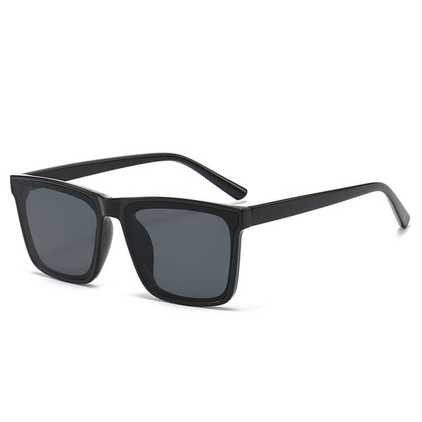 Firkantede solbriller til mænd med UV-beskyttelse, designet til SJ-14 Black-framed Tea Leaf