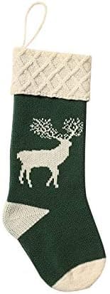 Juldekorationer Julstrumpor 2 par 45 cm Ren-tema Heminredning Röd Grön Festlig Present