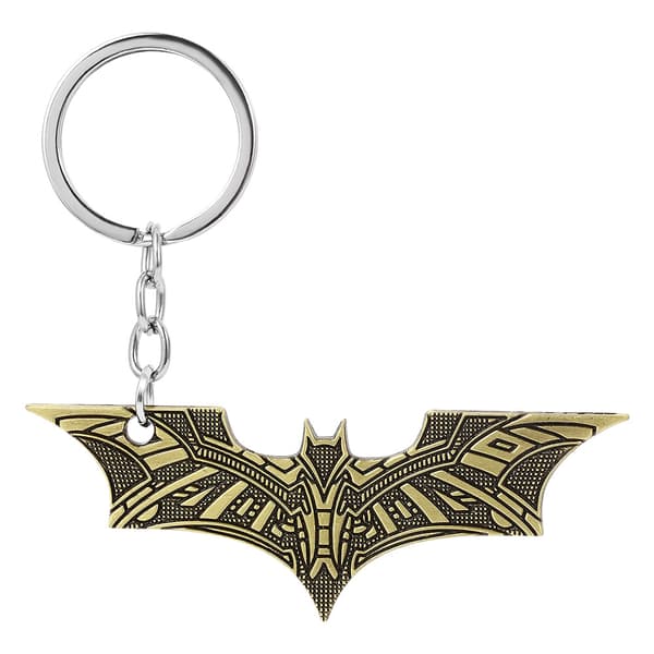 Batman Rubber Keychain from Comics, Black and Yellow Combination R