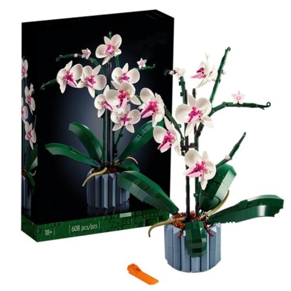 Orkidé 10311 Byggeklosser Blomster Hjemmeinnredning