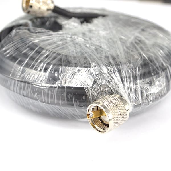 15m CB-antennekabel RG58 koaksial koaksial UHF PL-259