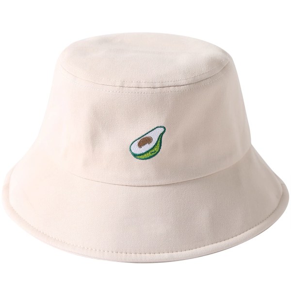 Mote broderi bøttehatt Cotton Beach Fisherman Hats for kvinner jenter