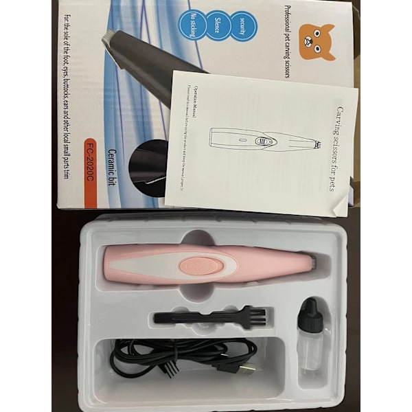Sähköinen Lemmikkieläinten Karvanleikkuri USB-Lataus Langaton Pieni Karvanleikkuri Koirien Kissojen Kynsien Korvien Silmien Kasvojen Karvanhoitoon pink