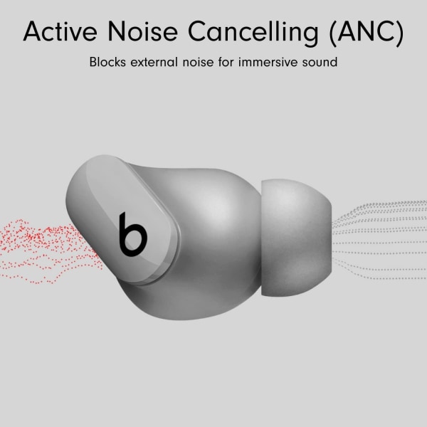 Studio Buds Totally Wireless Noise Cancelling-øretelefoner - sorte (fornyet) Gray