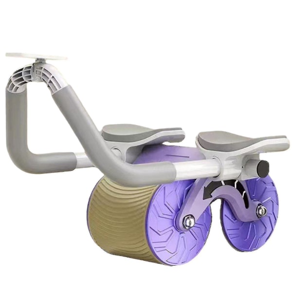Abdominal Roller Automatisk Rebound Träning Magmuskel Artefakt Träning Fitness Hushåll purple