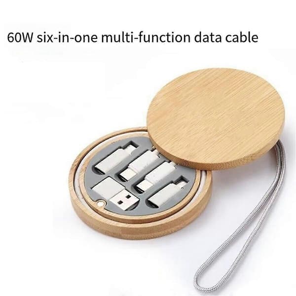 65W Multi USB Adapter Kit, Rejseetui med Hurtig Opladningskabel Kit{azc}