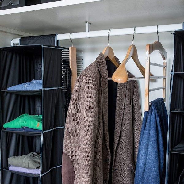 Tregrense i tre, slipsholder, slips i tre, 360° roterende krok