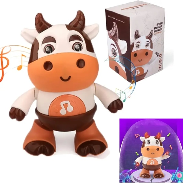 Baby Cow Musical Toy with LED Lights and Music - Educational Learning Toy