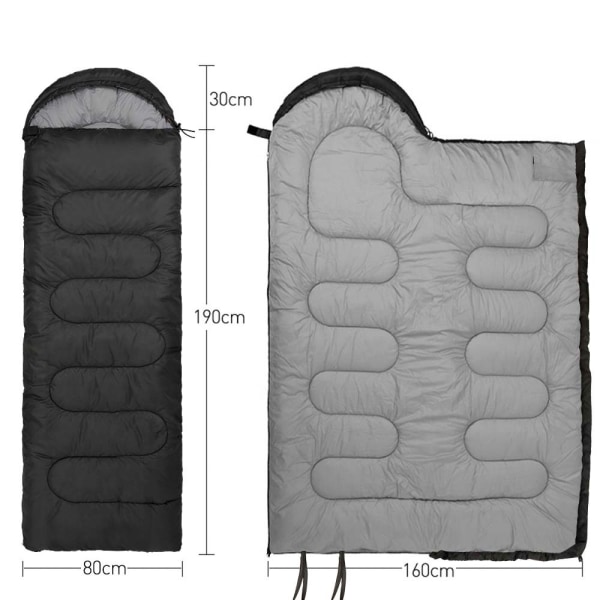 Sovepose, 3-4 årstider Varmt kaldt vær Lett, bærbar, vanntett sovepose