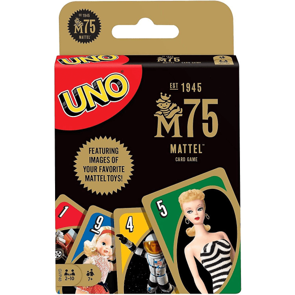 Uno kortspill mattel 75-års jubileumsutgave m75