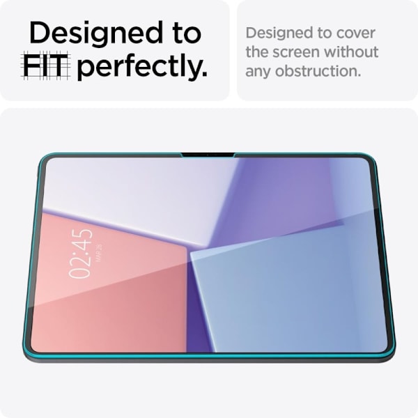 Spigen iPad Pro 13 2024 Skärmskydd \"Ez Fit\" Glas.tR Transparent