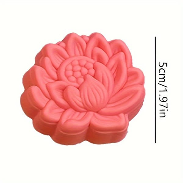 12 stk. Daisy Lotus Silikoneform Sæt 3D Design, til Lys Sæbe Resin Støbning Håndværk